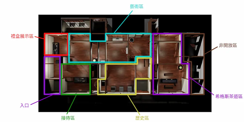 圖一，展場空間規劃