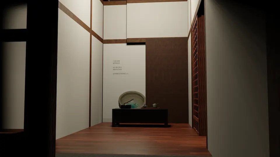 圖二，入口呈現安靜的氛圍（文字內容詳見 「●文案」