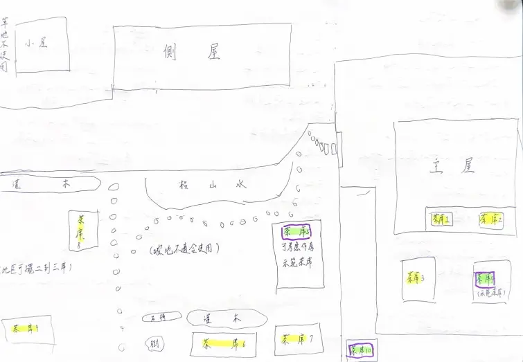 大型茶會活動茶席位置示意圖